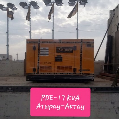 Отправка дизельного генератора PDE-17kVA, Атырау-Актау