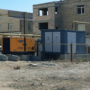 Установка дизельного генератора PRD-125kVA на объекте в г. Актау