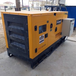 Установка дизельного генератора PRD-55kVA на объекте в г. Атырау