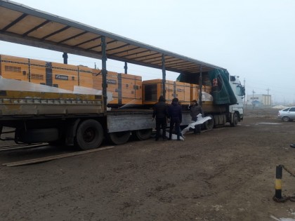 «PCA POWER» осуществила отправку 7-ми дизельных генераторов в Атырау