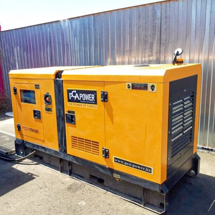 Компания PCA POWER осуществила доставку до объекта, монтаж и пуско-наладку дизельного генератора PCD-55kVA в городе Атырау.